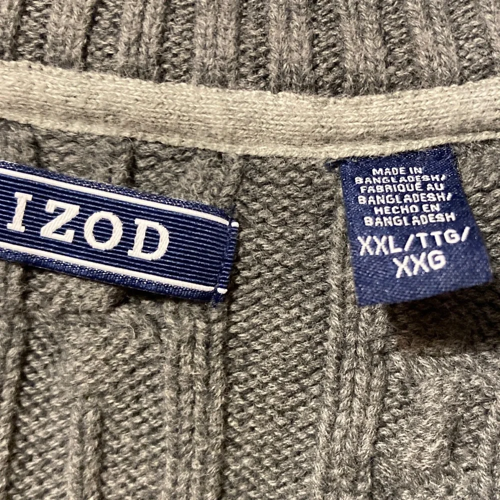 IZOD Men's Charcoal Sweater DXL